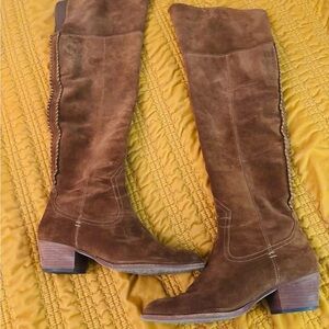 Brown Suede Dolce Vida Over-the-Knee Boots